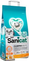 Наполнитель для туалета Sanicat Clumping White Duo 10л
