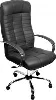 Офисное кресло Деловая обстановка Атлант Хром СХН кожа (черный)