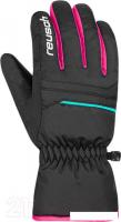 Горнолыжные перчатки Reusch Alan Junior 6361115-7003 (р-р 3.5, Blck/Blck/Pink Glo)