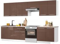 Готовая кухня Кастанье Мила 2.8 (трюфель коричневый)