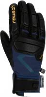 Горнолыжные перчатки Reusch Pro Rc 6201110-7470 (р-р 10, Black/Dress Blue/Gold)