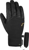 Горнолыжные перчатки Reusch Lleon R-Tex XT6102219-7707 (р-р 7.5, Black/Gold Inch)