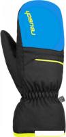 Горнолыжные варежки Reusch Alan Junior 6361415-7002 (р-р 4.5, Mitten Blck/Bril Blu/Safety Yell)