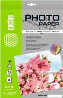 Самоклеящаяся бумага CACTUS матовая A4 120г/м2 50 л CS-MSA412050