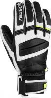Горнолыжные перчатки Reusch Master Pro 6101109-7746 (р-р 8.5, Black/White/Safety Yellow)