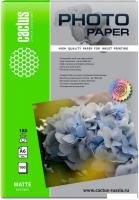 Фотобумага CACTUS Матовая A6 10x15 180 г/м2 100 листов CS-MA6180100