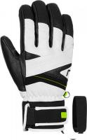 Горнолыжные перчатки Reusch Classic Pro 6301101-7746 (р-р 8.5, Black/White/Safety Yellow)