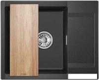Кухонная мойка Granula ES-6202 (черный)