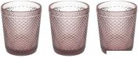 Набор стаканов для воды и напитков Tognana Glass Diamante N3585T65894 (3 шт, цикламен)