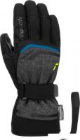 Горнолыжные перчатки Reusch Primus R-Tex Xt 6201224-6623 (р-р 6.5, Black Melange/Safety Yellow/Brill