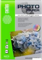 Фотобумага CACTUS Матовая A4 180 г/м2 50 листов CS-MA418050