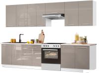 Готовая кухня Кастанье Мила 2.8 (серый камень)