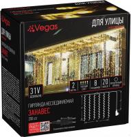 Световой дождь Vegas 200 Led 55145 (теплый белый)