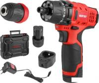 Дрель-шуруповерт Wortex LX BD 1215 Li Set 1326470 (с 2-мя АКБ, кейс)