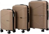 Комплект чемоданов Pride РР-9702 (3шт, кофейный)