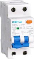 Дифференциальный автомат Chint NB1L 10kA 1P+N C32A 30mA AC х-ка C 2М 203110