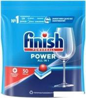 Таблетки для посудомоечной машины Finish All in One Бесфосфатные эффективное очищение и блеск (50 шт