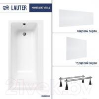 Ванна Lauter Seraphina 170x80 2112170L (с ножками, лицевым и торцевым экранами)