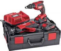 Шуруповерт для гипсокартона FLEX DW 45 18.0-EC M/2.5 Set 466824 (с 2-мя АКБ 2.5 Ач, кейс, насадка ав