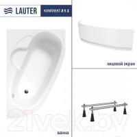 Ванна Lauter Valencia 160x105 2102160R (с ножками и лицевым экраном)
