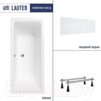 Ванна Lauter Olympia 180x80 21100080 (с ножками и лицевым экраном)