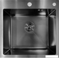 Кухонная мойка Asteria A5050NB-D (черный декор)