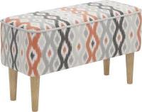 Банкетка MONOFIX Одос Принт (абстракция/терракот микровелюр)