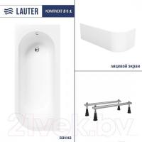 Ванна Lauter Monaco 170x72.5 2113170L (с ножками и лицевым экраном)