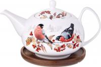 Заварочный чайник Lefard Лесная сказка Снегири 85-2023
