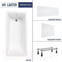 Ванна Lauter Athena 170x80 21090080 (с ножками, лицевым и торцевым экранами)