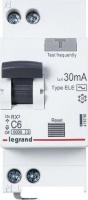 Дифференциальный автомат Legrand RX3 АВДТ 30МA 6A 1П+Н АС 419396