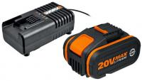 Аккумулятор с зарядным устройством Worx WA3604 (20В/4.0 Ah + 20В)