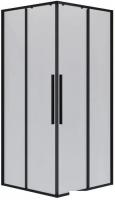 Душевой уголок Niagara NG-6824-34BLACK 100x100x195 (черный матовый/прозрачное стекло)