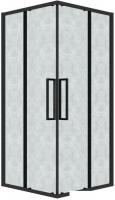 Душевой уголок Grossman Cosmo 90x90x195 300.K33.02.9090.21.02 (черный матовый/шиншилла стекло)