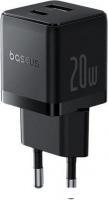 Сетевое зарядное Baseus Palm Fast Charger C+U 20W EU P10111608113-00 (черный)