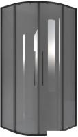 Душевой уголок Niagara NG-2825-34BLACK 80x80x195 (черный матовый/тонированное стекло)
