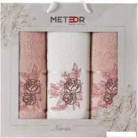 Набор полотенец Meteor Narin 11255 (3 шт, в коробке, розовый)
