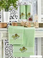 Набор полотенец Merzuka Lara 50x90/70x140 11782 (фисташковый)