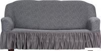 Пледы, покрывала Софатэкс Люкс ПО-1 Венеция с оборкой 01162 (серый)