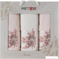 Набор полотенец Meteor Narin 11255 (3 шт, в коробке, пудра)