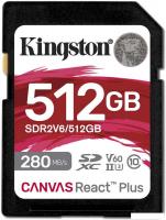 Карта памяти Kingston Canvas React Plus V60 SDXC 512GB