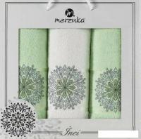 Набор полотенец Merzuka Inci 11295 (3 шт, в коробке, фисташковый)