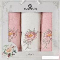 Набор полотенец Merzuka Lotus 11297 (3 шт, в коробке, розовый)