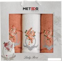 Набор полотенец Meteor Lady Rose 11252 (3 шт, в коробке, персиковый)