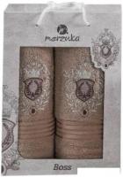 Набор полотенец Merzuka 50x90/70x140 9807 (коричневый)