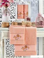 Набор полотенец Merzuka Lara 50x90/70x140 11782 (оранжевый)