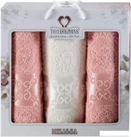 Набор полотенец Two Dolphins Melissa 10702 (3 шт, в коробке, пудра)