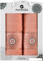 Набор полотенец Merzuka Sahra 50x90/70x140 11627 (оранжевый)