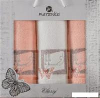 Набор полотенец Merzuka Classy 11291 (3 шт, в коробке, оранжевый)