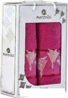 Набор полотенец Merzuka Jemma 50x90/70x140 10305 (бордо, в коробке)